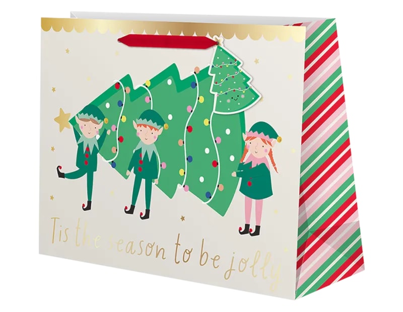 Wholesale Large Shopper Christmas Gift Bag - Assortment 3 Wholesale Large Shopper Christmas Gift Bag - Assortment 3