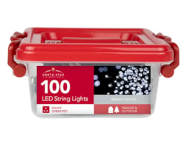 Wholesale 100 LED Mains Operated Bright White String Lights with Storage Box