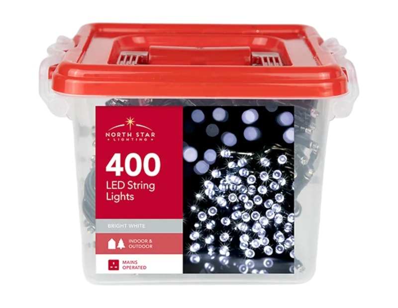 Wholesale 400 LED Mains Operated Bright White String Lights with Storage Box Wholesale 400 LED Mains Operated Bright White String Lights with Storage Box