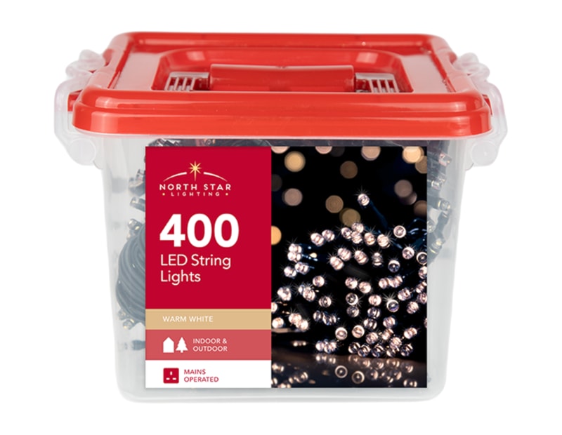 Wholesale 400 LED Mains Operated Warm White String Lights with Storage Box Wholesale 400 LED Mains Operated Warm White String Lights with Storage Box