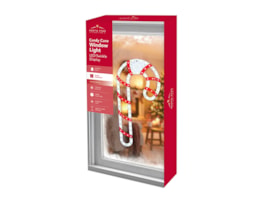 Bulk Buy LED Mains Operated Twinkle Candy Cane Window Light 34cm