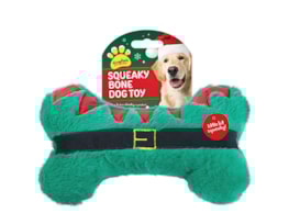 Wholesale Christmas Squeaky Plush Bone Dog Toy Wholesale Christmas Squeaky Plush Bone Dog Toy