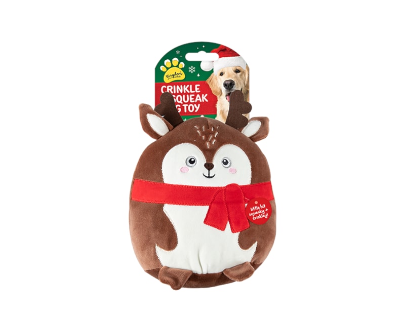 Wholesale Christmas Squishy Crinkley & Squeaky Dog Toy Wholesale Christmas Squishy Crinkley & Squeaky Dog Toy