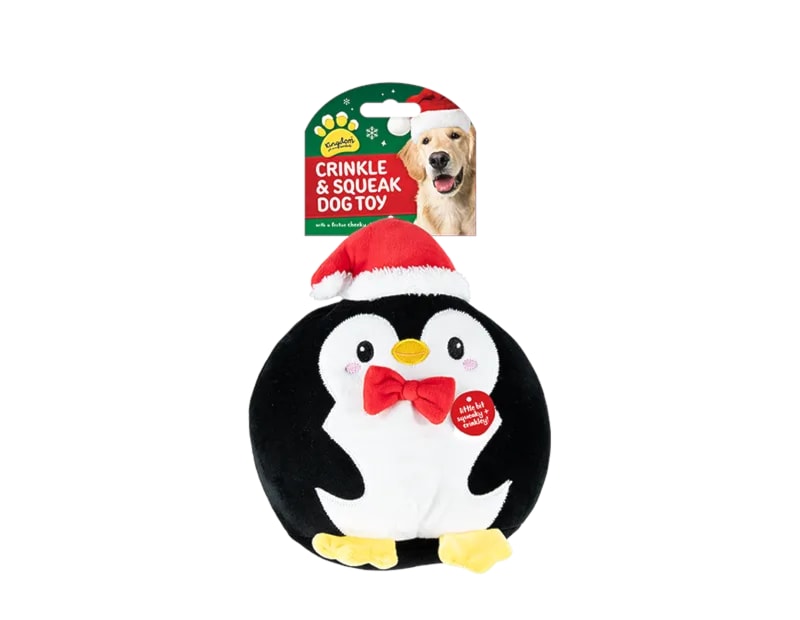 Wholesale Christmas Squishy Crinkley & Squeaky Dog Toy Wholesale Christmas Squishy Crinkley & Squeaky Dog Toy