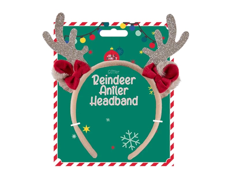 Wholesale Reindeer Glitter Antler Headband Wholesale Reindeer Glitter Antler Headband