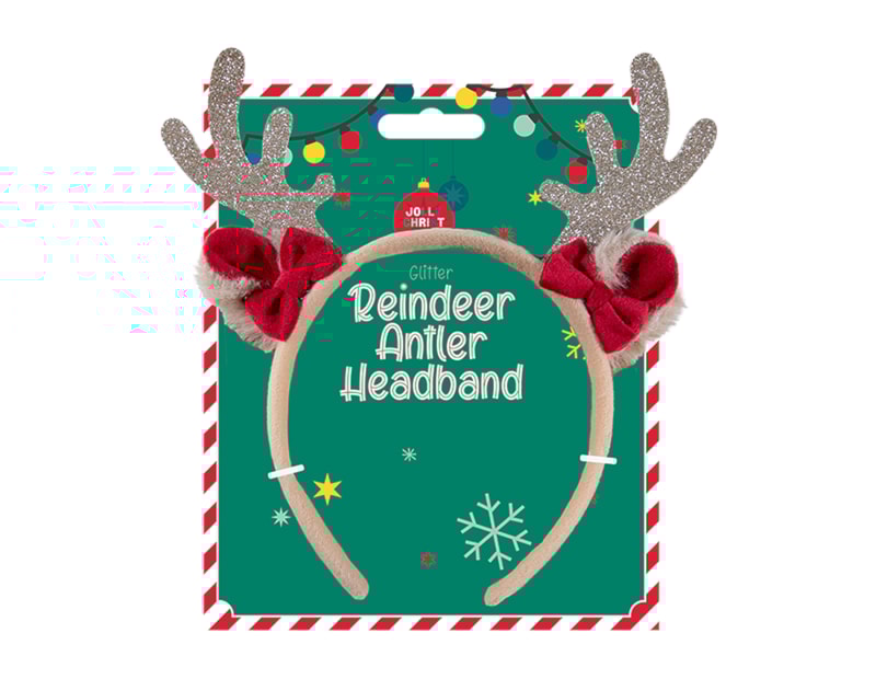 Reindeer Glitter Antler Headband