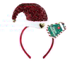 Wholesale Mrs Claus Sequin Headband