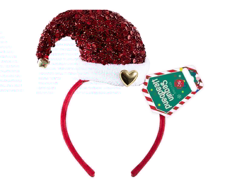Mrs Claus Sequin Headband