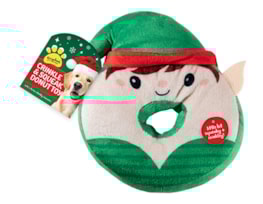 Wholesale Christmas Crinkley & Squeaky Donut Characters Toy CDU