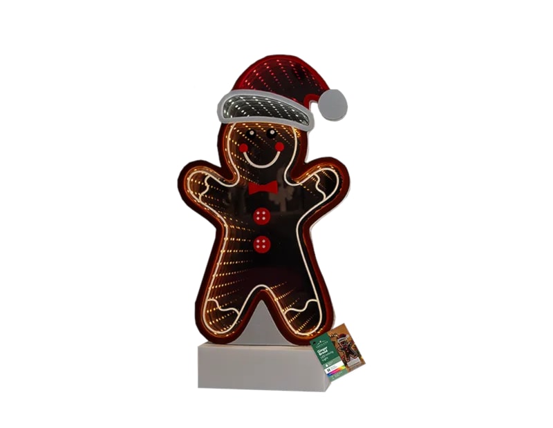 Wholesale LED Battery Operated Infinity Gingerbread Light 28cm Wholesale LED Battery Operated Infinity Gingerbread Light 28cm