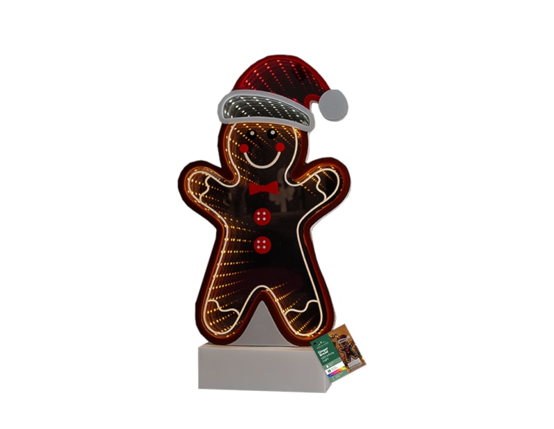 Wholesale LED Battery Operated Infinity Gingerbread Light 28cm Wholesale LED Battery Operated Infinity Gingerbread Light 28cm