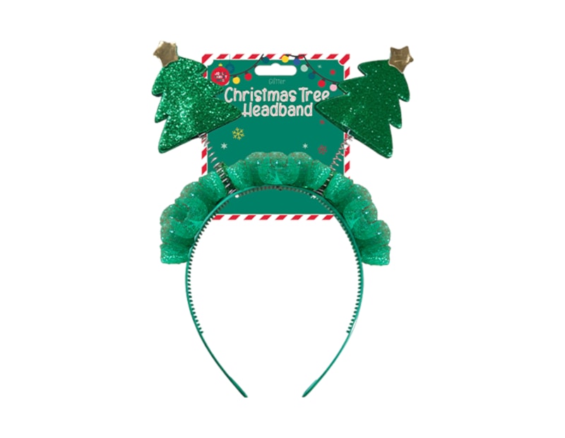 Wholesale Glitter Christmas Tree Head Bopper