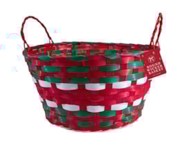 Wholesale Round Wicker Basket with Handles 30cm