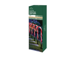 Wholesale LED Battery Operated Candy Cane Stake Lights 5pk CDU