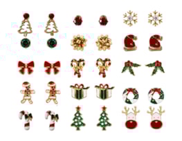 Christmas Earrings 15pk