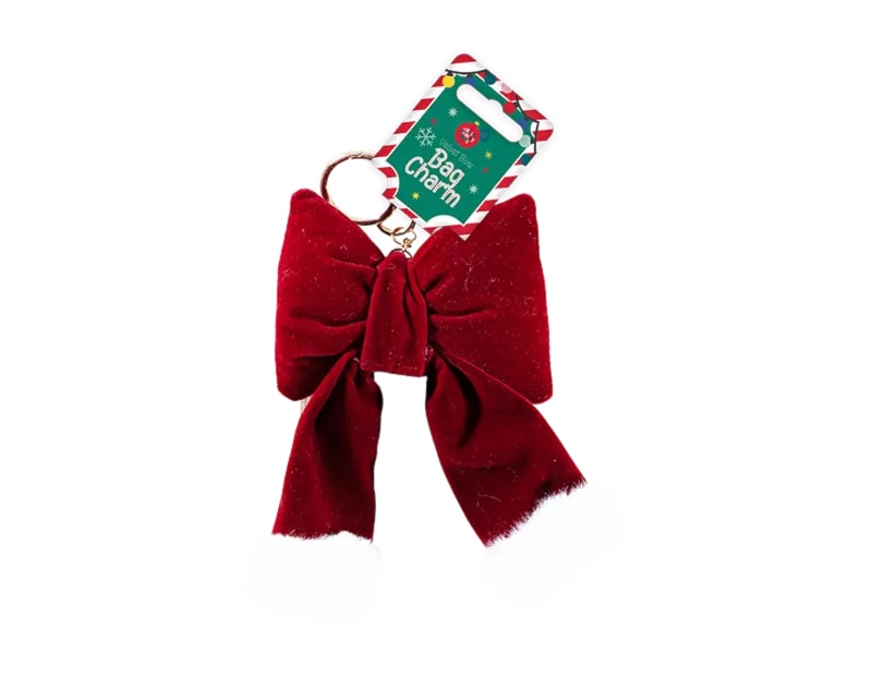 Velvet Bow Bag Charm