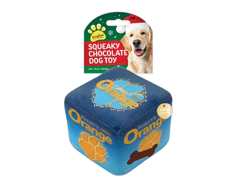 Wholesale Christmas Chocolate Squeaky Dog Toy Wholesale Christmas Chocolate Squeaky Dog Toy