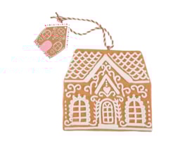 Wholesale Gingerbread House Tree Decoration CDU