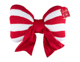 Wholesale Candy Cane Bow Cushion Bulk Buy Candy Cane Bow Cushion