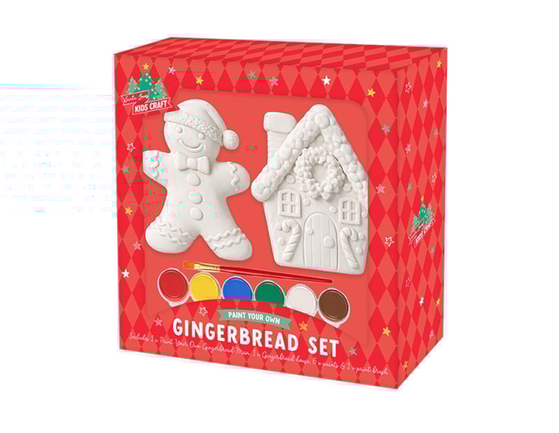 Wholesale Paint Your Own Gingerbread Characters 2pk Wholesale Paint Your Own Gingerbread Characters 2pk
