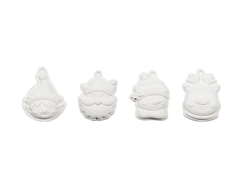 Bulk Buy Paint Your Own Christmas Characters 4pk
