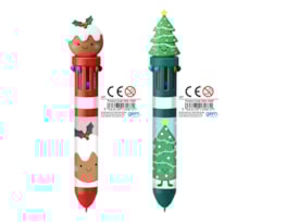 Wholesale Christmas Character 10 Colour Pen CDU Wholesale Christmas Character 10 Colour Pen CDU