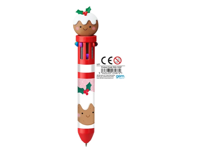 Wholesale Christmas Character 10 Colour Pen CDU Wholesale Christmas Character 10 Colour Pen CDU