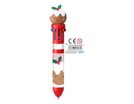 Wholesale Christmas Character 10 Colour Pen CDU