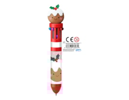 Wholesale Christmas Character 10 Colour Pen CDU