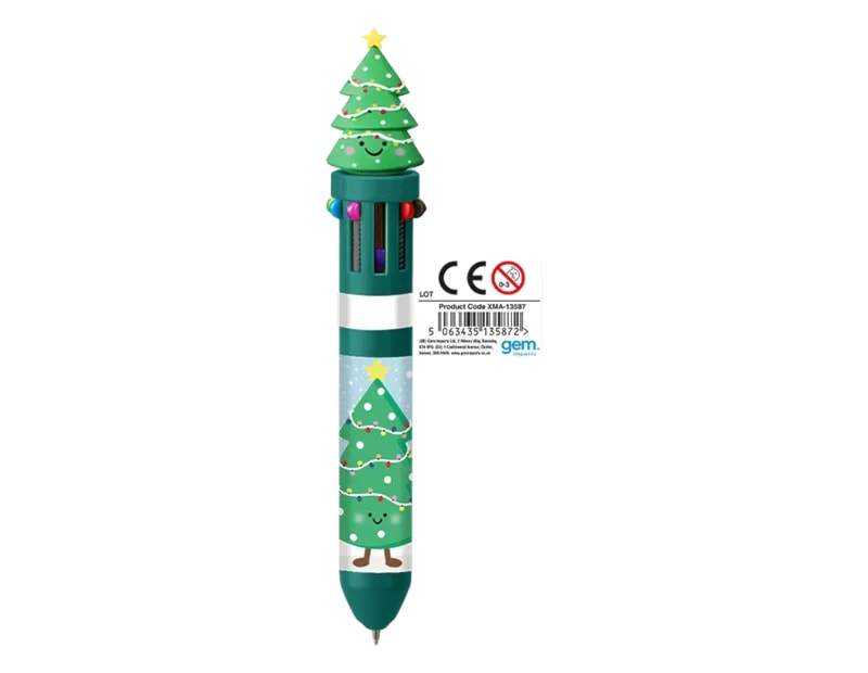 Wholesale Christmas Character 10 Colour Pen CDU Wholesale Christmas Character 10 Colour Pen CDU