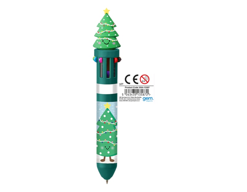 Wholesale Christmas Character 10 Colour Pen CDU Wholesale Christmas Character 10 Colour Pen CDU