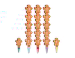 Wholesale Gingerbread Stackable Crayons 3pk