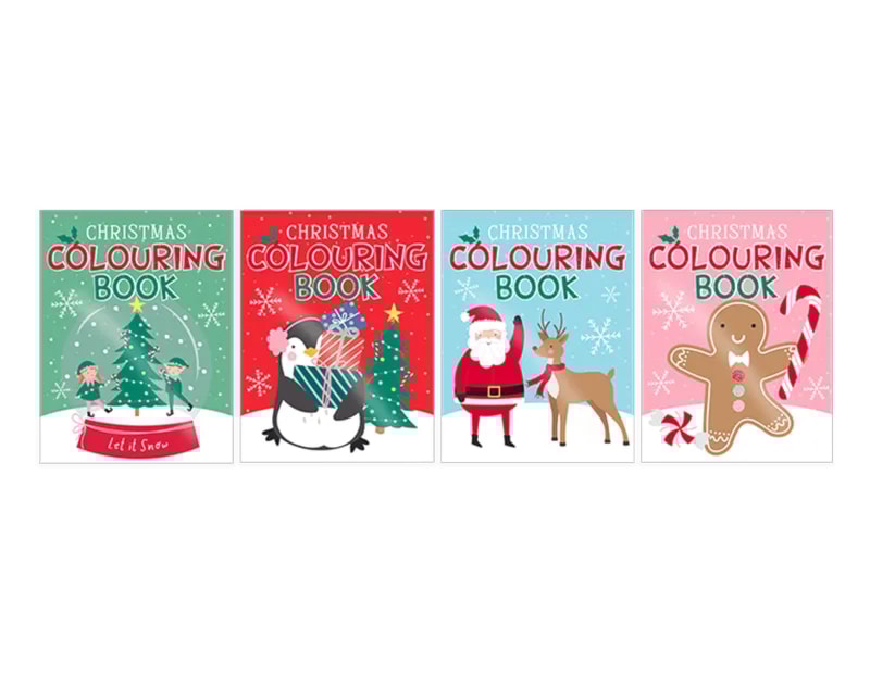 Wholesale Christmas Colouring Books 12pk
