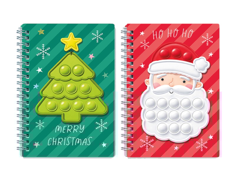 Bulk Buy Christmas Character Popper Notebook CDU