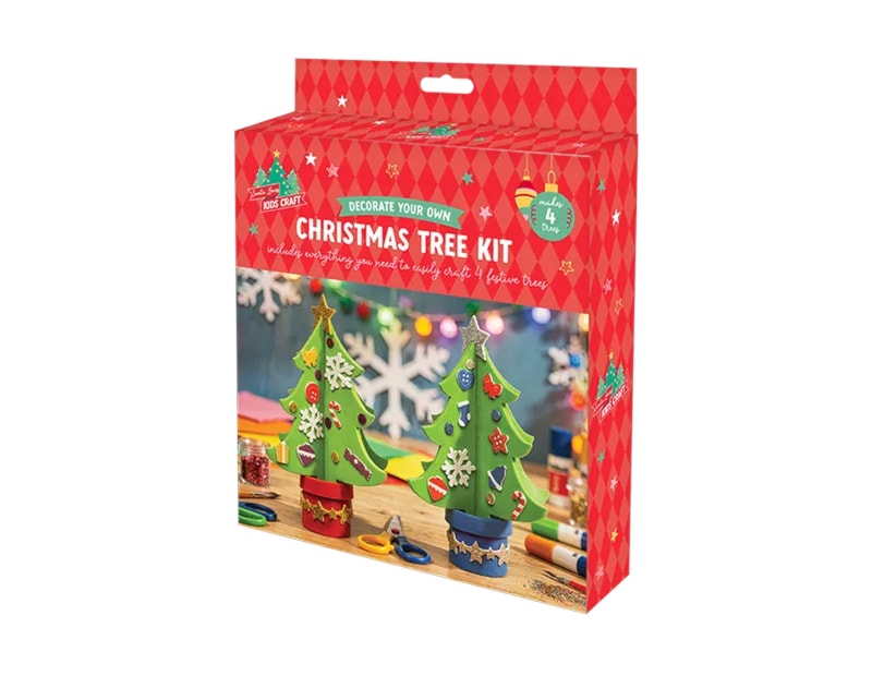Wholesale Decorate Your Own Tree Kit 4pk