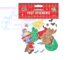 Wholesale Christmas Felt Stickers 80pk