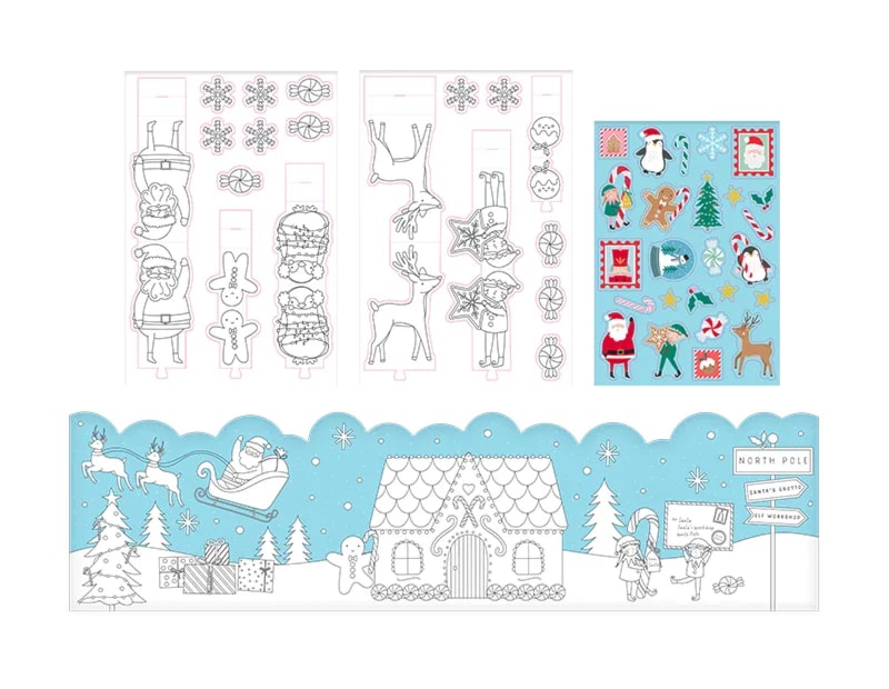 Wholesale Christmas Colour Your Own Play Scene Wholesale Christmas Colour Your Own Play Scene