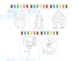 Wholesale Christmas Water Colouring Painting Set Wholesale Christmas Water Colouring Painting Set
