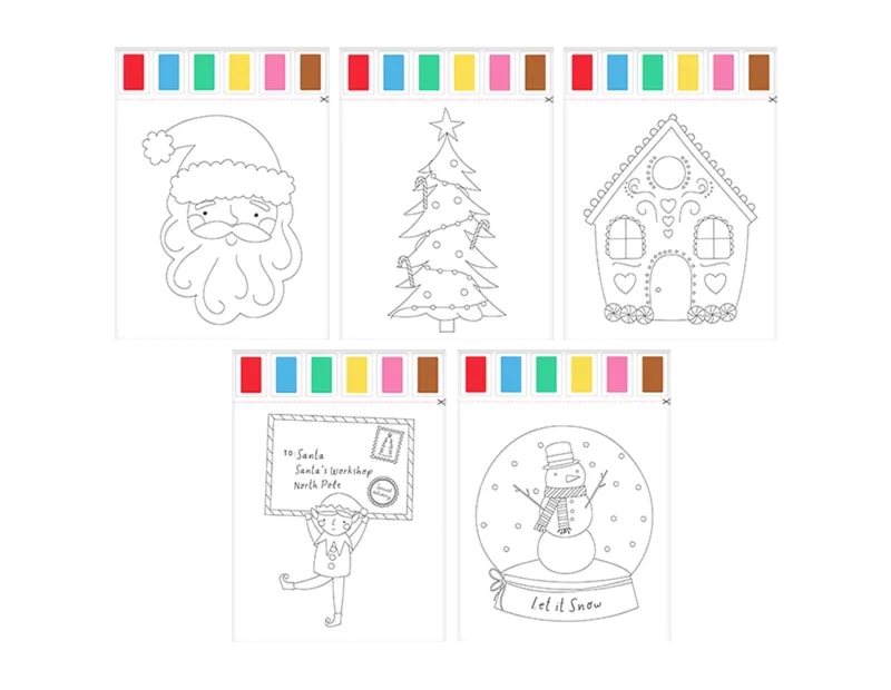 Wholesale Christmas Water Colouring Painting Set Wholesale Christmas Water Colouring Painting Set