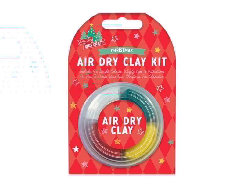 Bulk Buy Christmas Air Dry Clay Kit