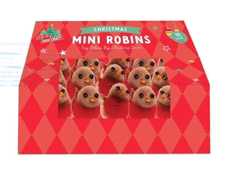 Wholesale Christmas Robins 15pk CDU Bulk Buy Christmas Robins 15pk CDU