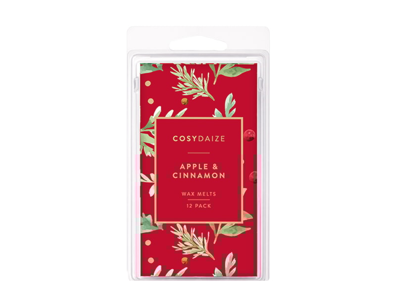 Wholesale Christmas Apple and Cinnamon Wax Melts 12pk CDU Bulk Buy Christmas Apple and Cinnamon Wax Melts 12pk CDU