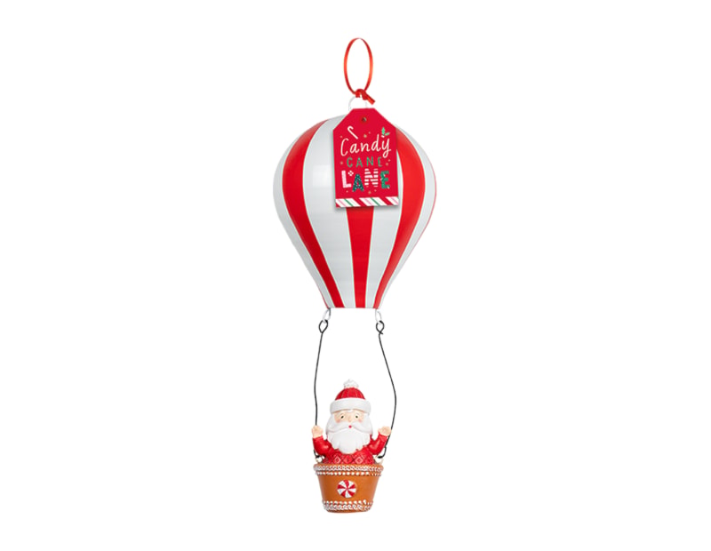 Bulk Buy Hot Air Balloon Santa Hanging Decoration