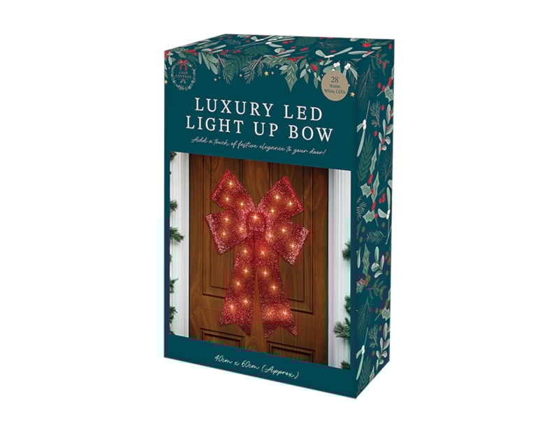 Wholesale Luxury Red Light Up Bow