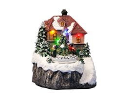 Wholesale Light Up Rotating Musical Christmas Train And Tree Scene