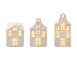 Wholesale Light Up Nordic Houses 3pk Bulk Buy Light Up Nordic Houses 3pk