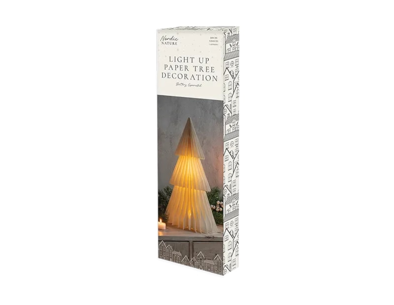 Wholesale Light Up Christmas Tree Paper Decoration CDU Wholesale Light Up Christmas Tree Paper Decoration CDU