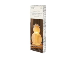 Wholesale Light Up Snowman Paper Decoration CDU