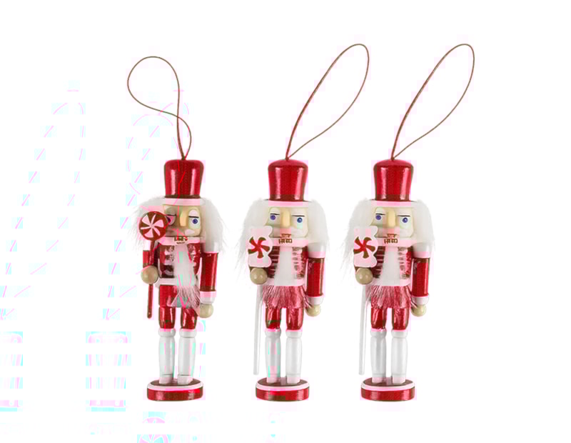 Wholesale Nutcracker Baubles 3pk