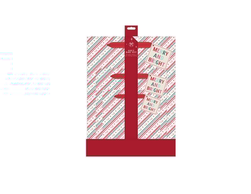 Bulk Buy Christmas Gift Bags 3pk